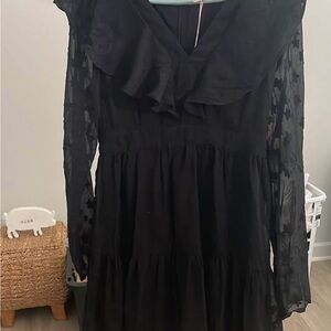 Entro Black Long Sleeve Dress